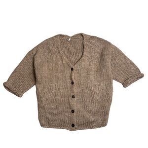 Soyer Alpaca Knit Cardigan – Brown Luxury Sweater